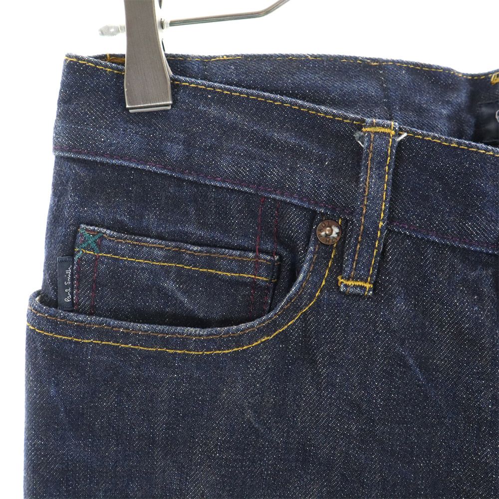 Paul Smith JEANS ポールスミスジーンズ 日本製 ストレートデニムパンツ L ネイビー ジーパン レディース
