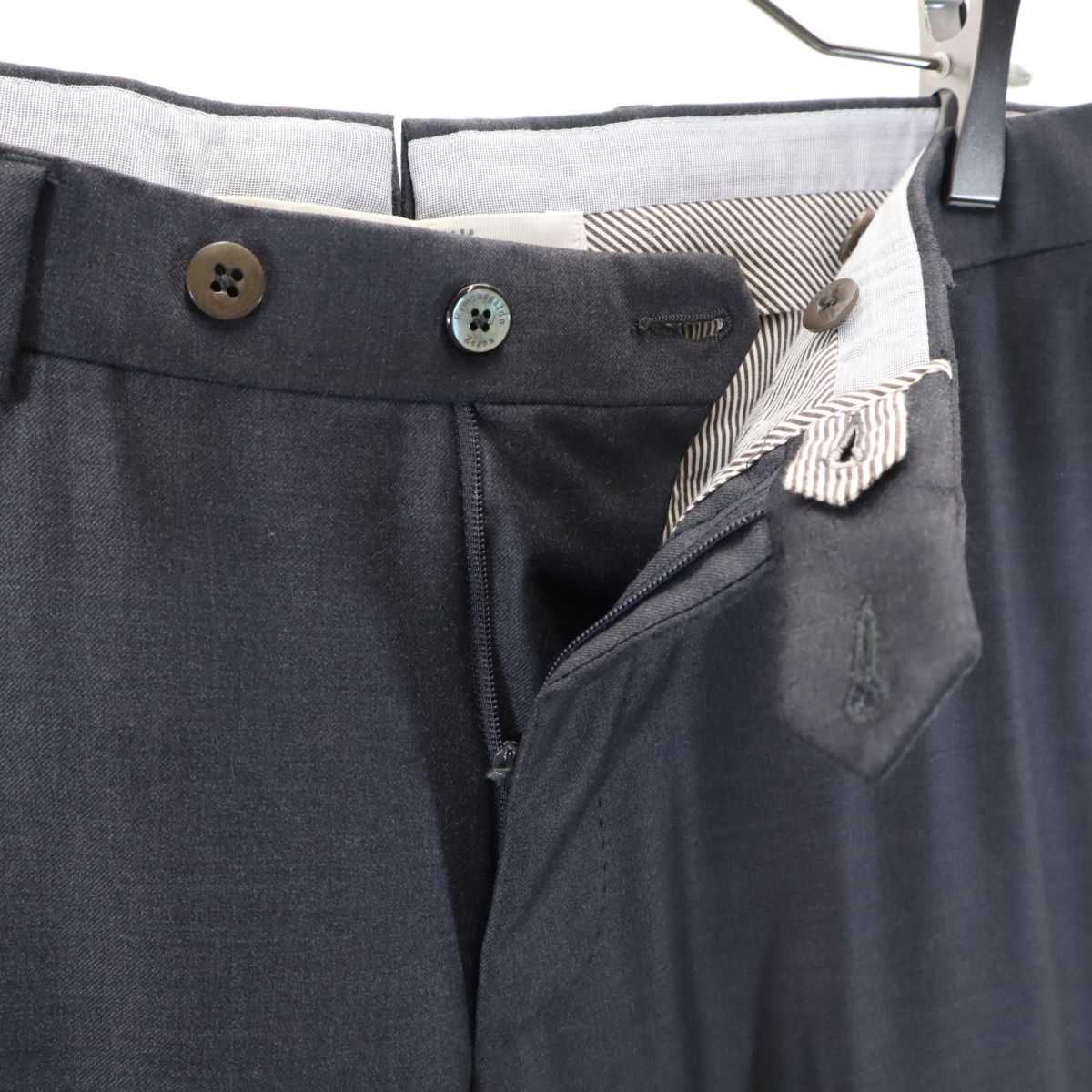 エルメネジルドゼニア ウール スラックスパンツ 48R グレー系 Ermenegildo Zegna メンズ