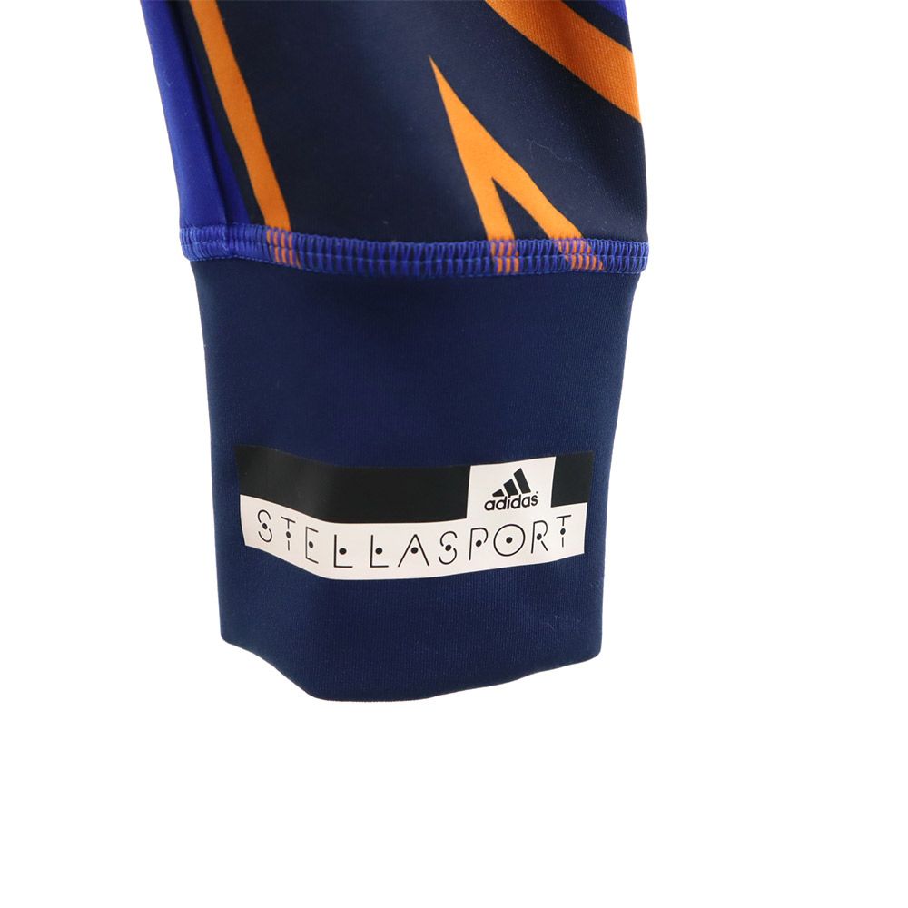 adidas アディダス STELLASPORT 総柄 レギンス パンツ OT ブルー系 タイツ スパッツ レディース