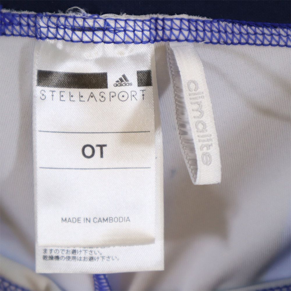 adidas アディダス STELLASPORT 総柄 レギンス パンツ OT ブルー系 タイツ スパッツ レディース