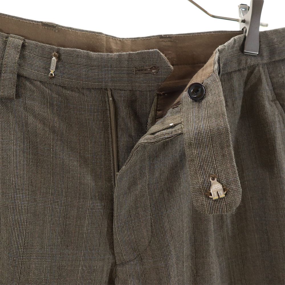 kolor カラー 日本製 モヘアブレンド スラックスパンツ 2 ブラウン系 メンズ