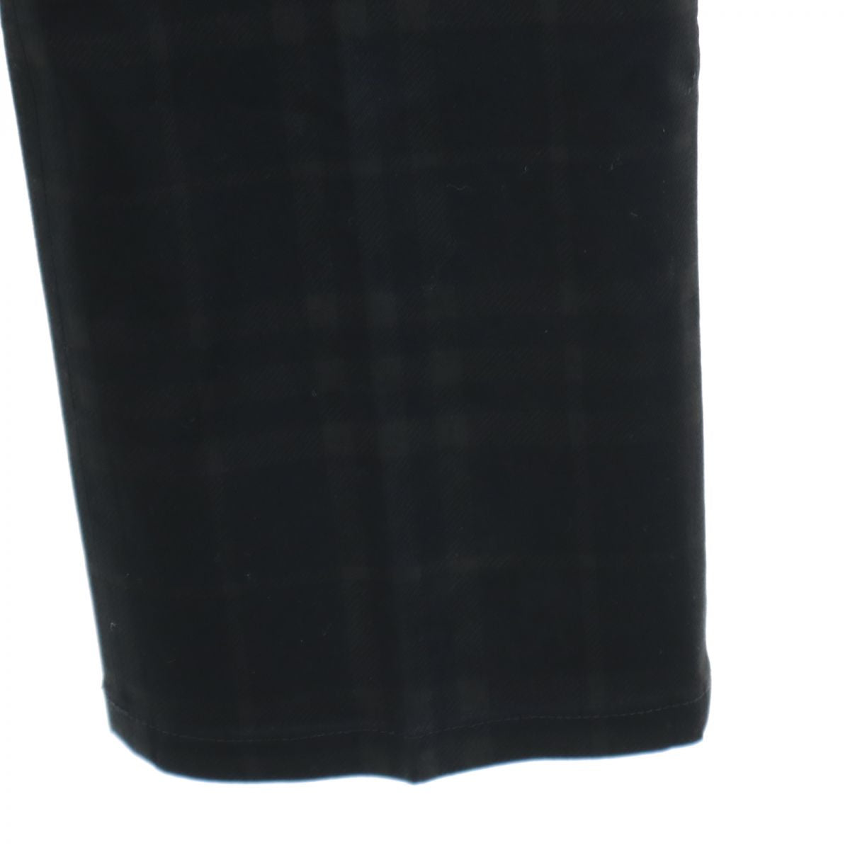 BURBERRY バーバリー 三陽商会 日本製 チェック柄 ロングパンツ 38 黒系 ストレッチ メンズ