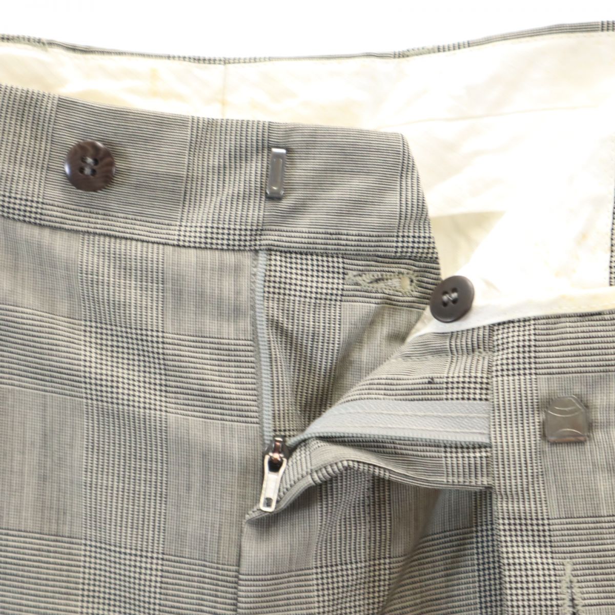 BOSS HUGO BOSS ボスヒューゴボス ウール スラックスパンツ ブラック系 メンズ