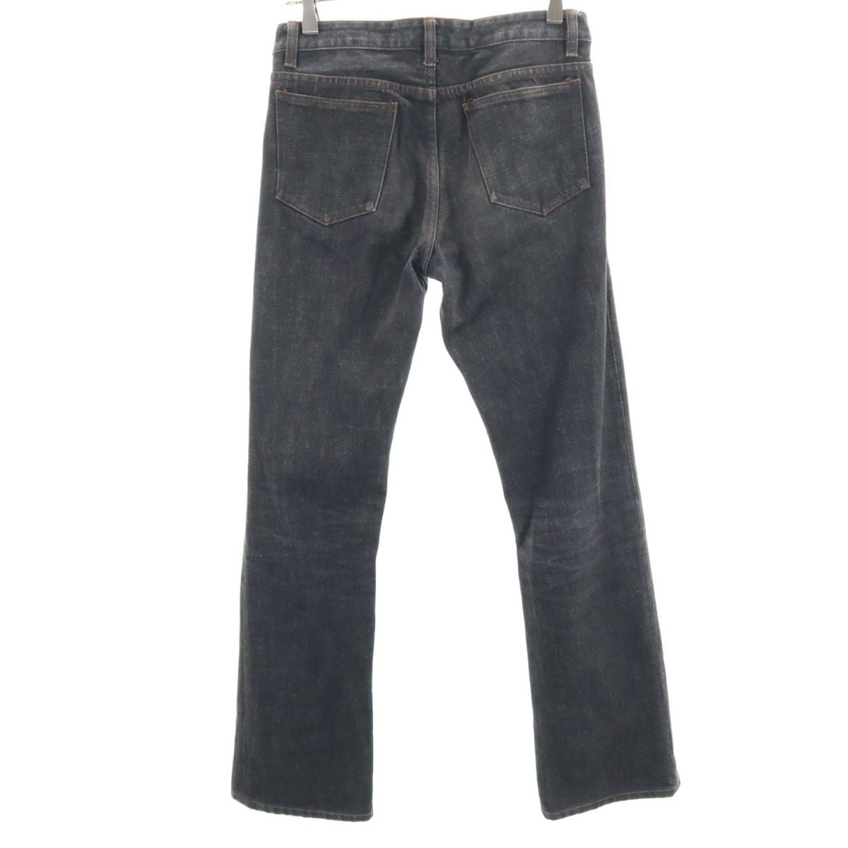 ripvanwinkle リップヴァンウィンクル 日本製 ブーツカットデニムパンツ W28 グレー系 ボタンフライ メンズ