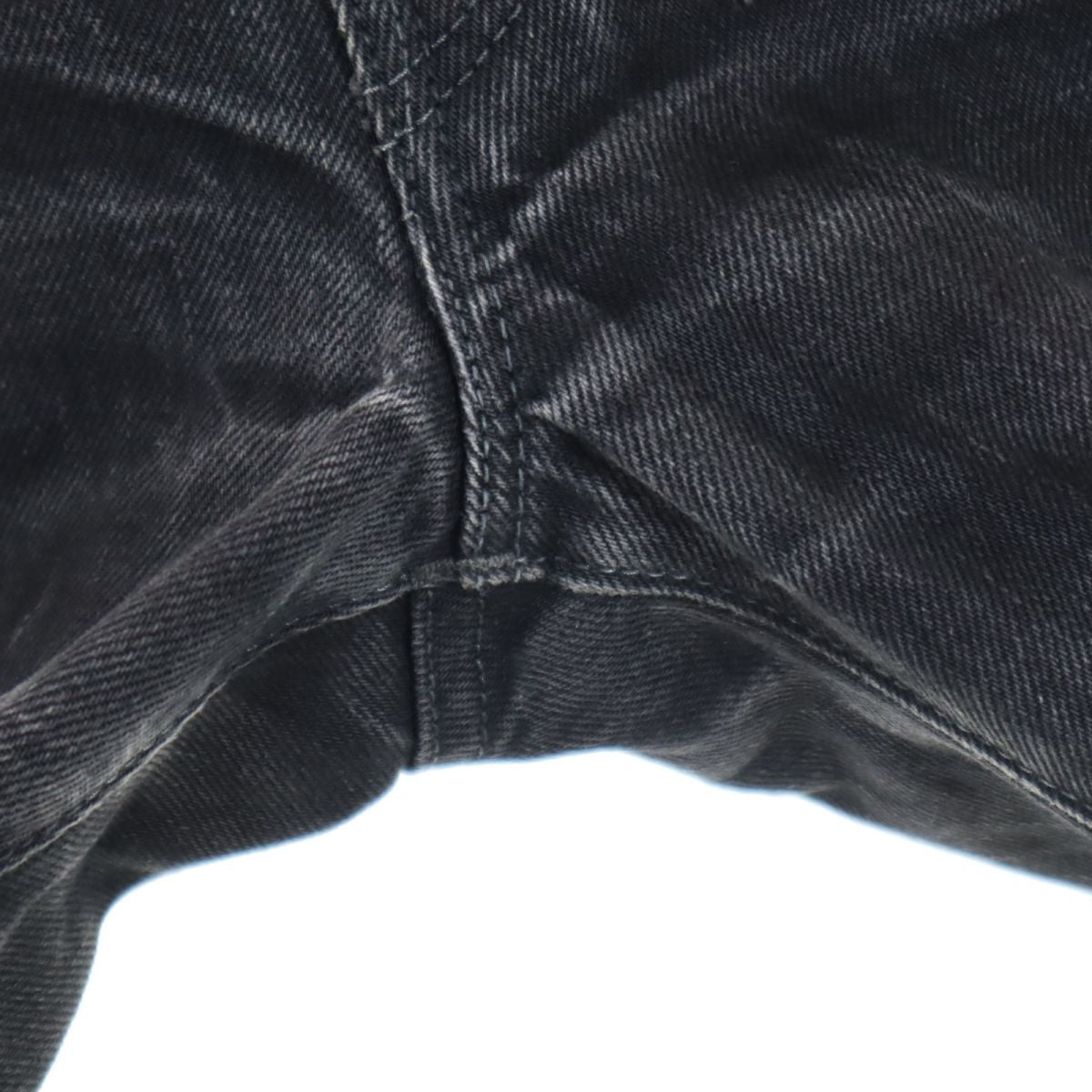 OZNOJEANS ストレートデニムパンツ W29 ブラック ボタンフライ メンズ