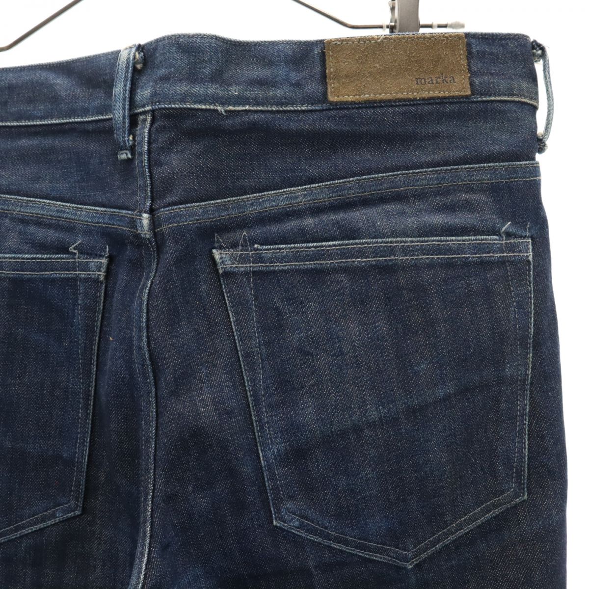 marka マーカ 日本製 ストレートデニムパンツ 2 ボタンフライ メンズ