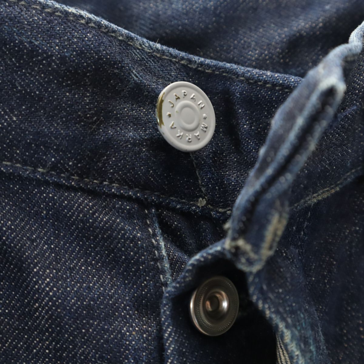 marka マーカ 日本製 ストレートデニムパンツ 2 ボタンフライ メンズ