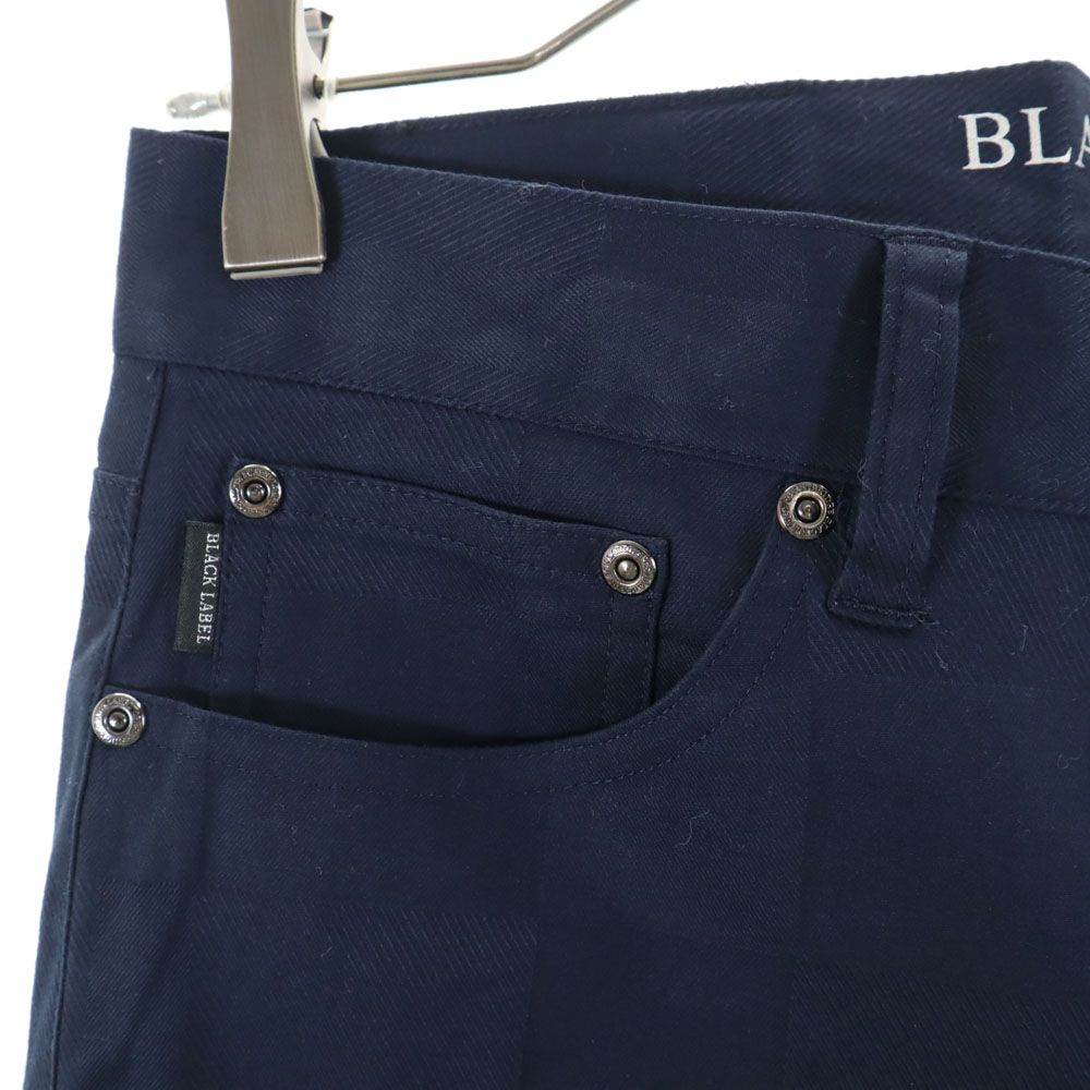 ブラックレーベルクレストブリッジ シャドークレストブリッジチェック 5ポケット パンツ S ネイビー BLACK LABEL CRESTBRIDGE メンズ