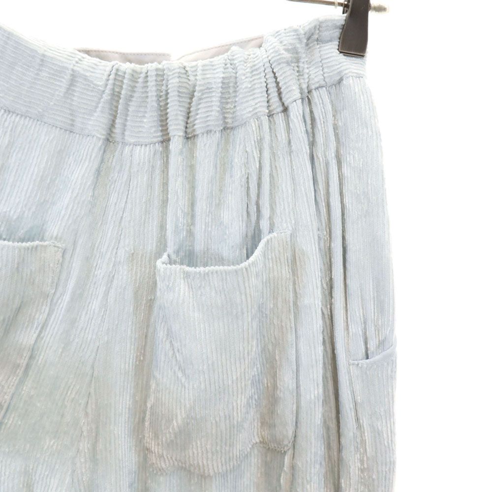 AMERI UNDRESSED アメリ コーデュロイ スラックスパンツ M 水色系 レディース