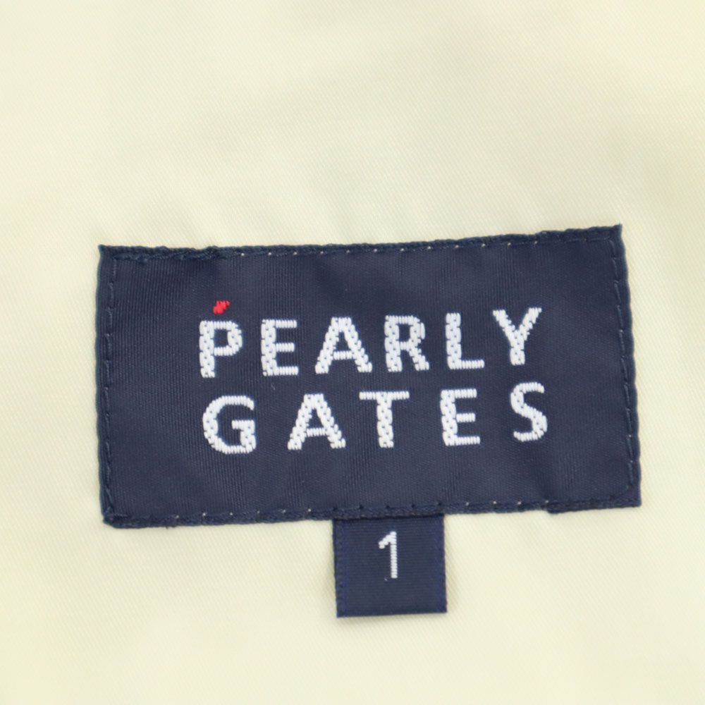 PEARLY GATES パーリーゲイツ プリント ゴルフ ウインドパンツ 1 ベージュ レディース