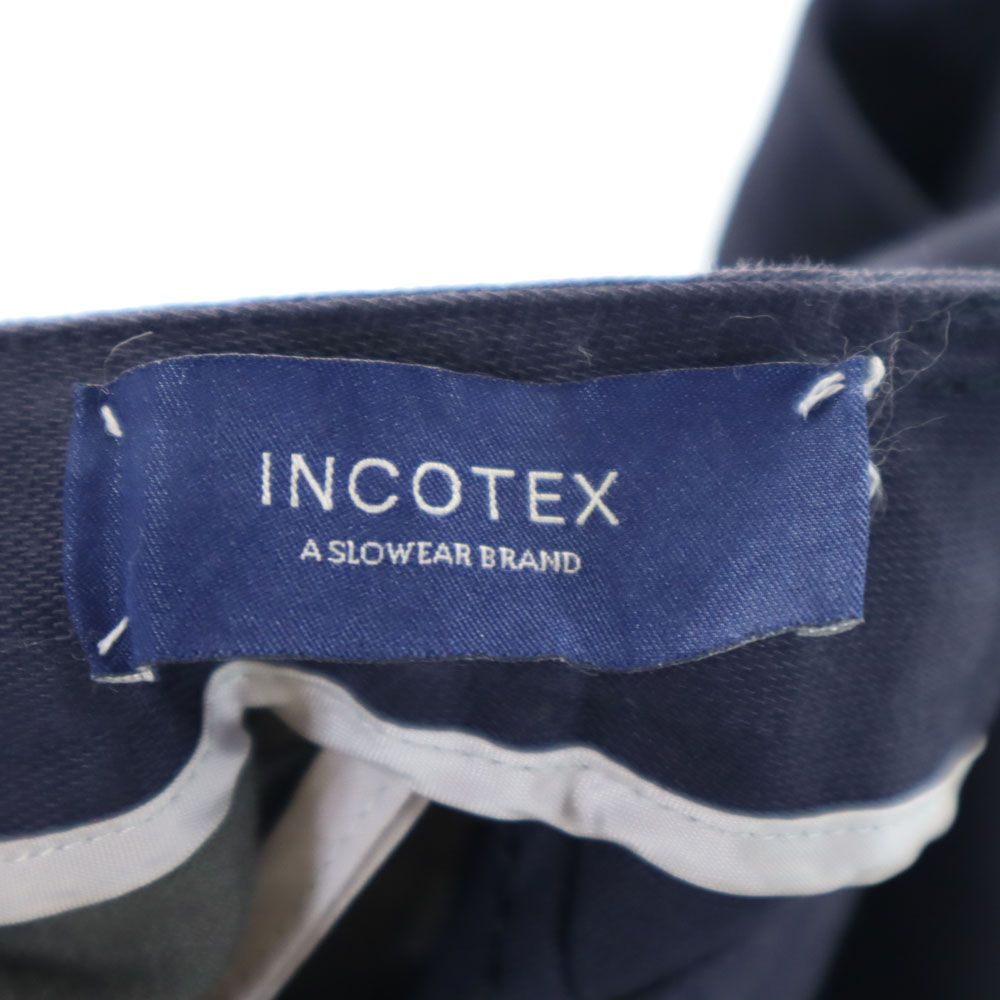 INCOTEX インコテックス 日本製 702-XX ストレッチパンツ 40 ネイビー レディース