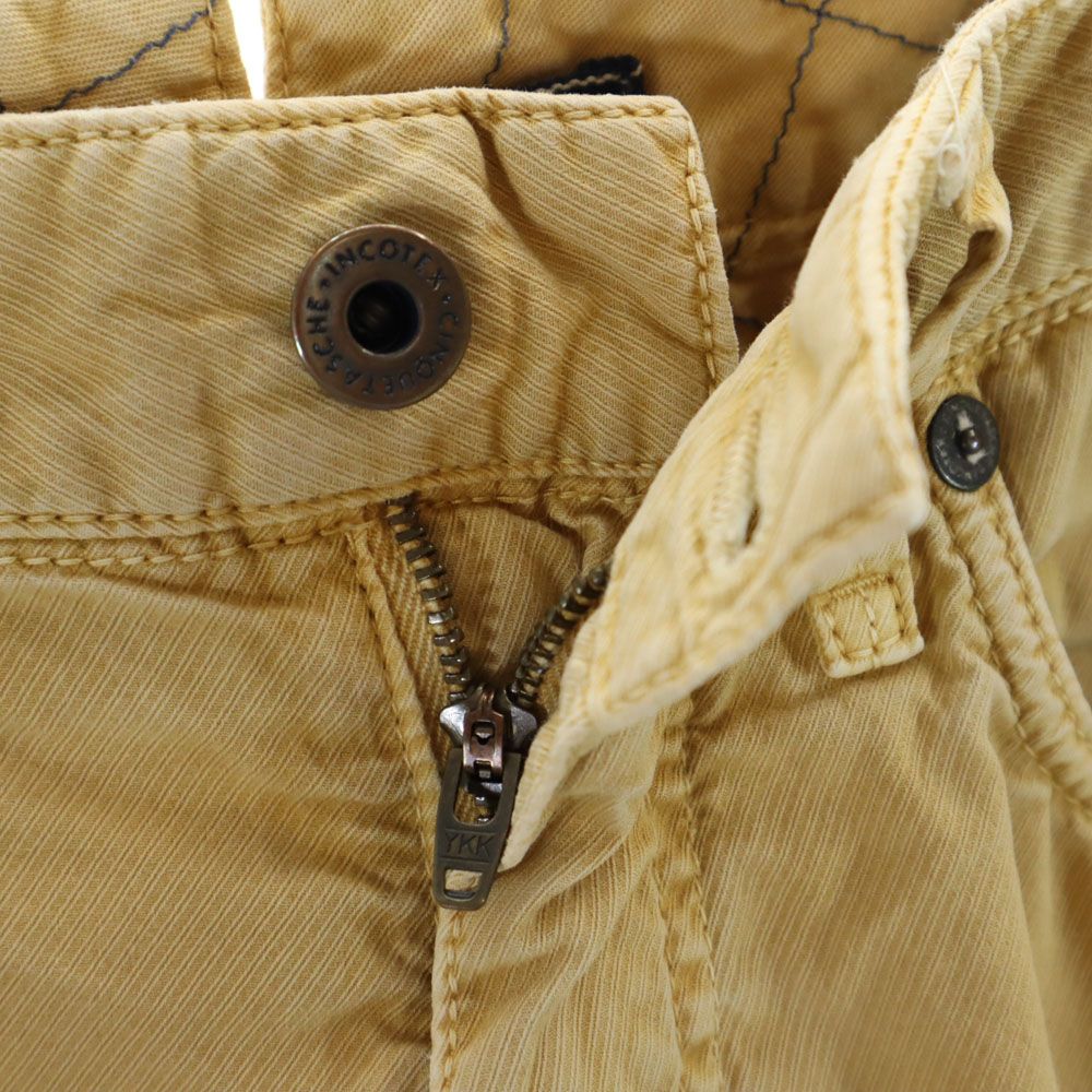INCOTEX インコテックス ストレッチパンツ w31 イエロー系 メンズ