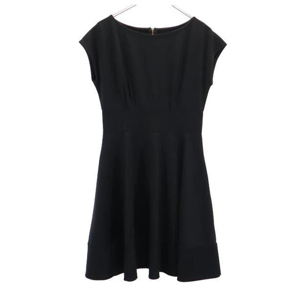 Kate Spade ケイトスペード ノースリーブ フレンチスリーブ ワンピース M ブラック レディース
