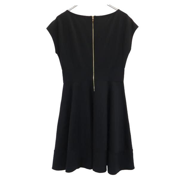 Kate Spade ケイトスペード ノースリーブ フレンチスリーブ ワンピース M ブラック レディース
