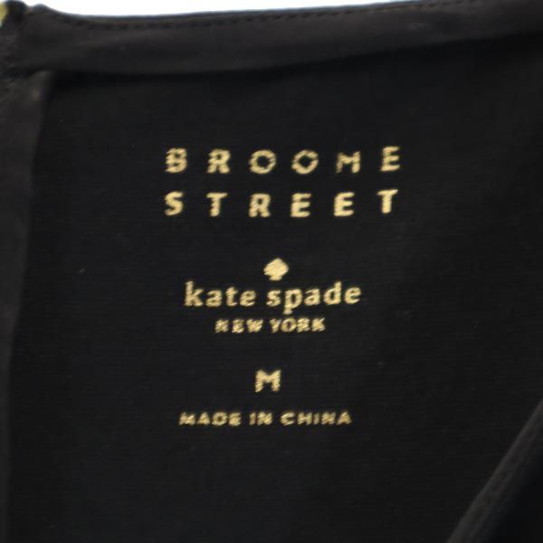 Kate Spade ケイトスペード ノースリーブ フレンチスリーブ ワンピース M ブラック レディース