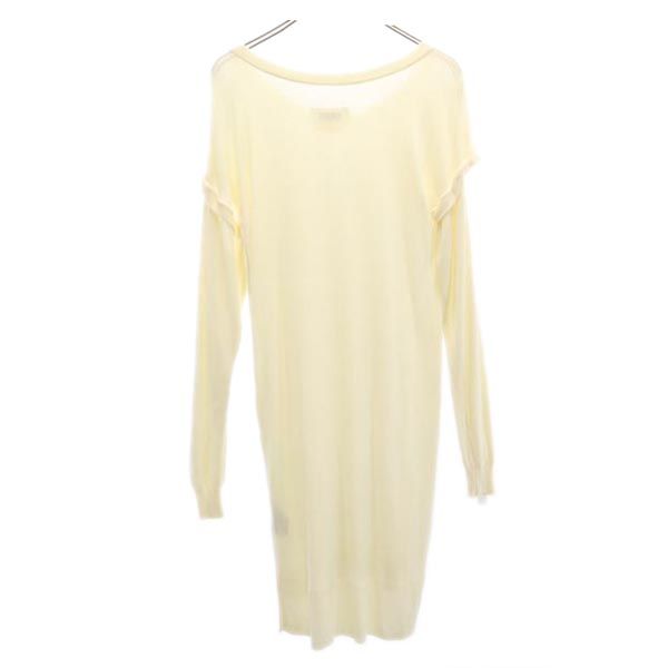 MM6 エムエムシックス 長袖 ニット ワンピース S ホワイト系 Martin Margiela チュニック レディース