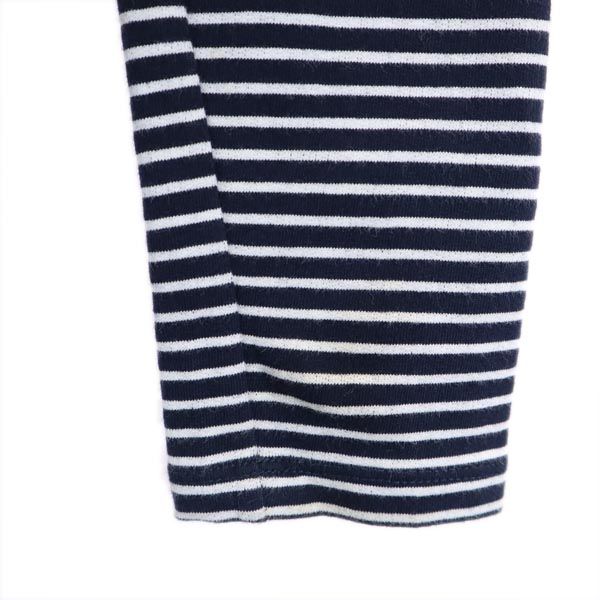 MAX&CO マックスアンドコー ボーダー 長袖 ワンピース S ネイビー系 バックジップ レディース