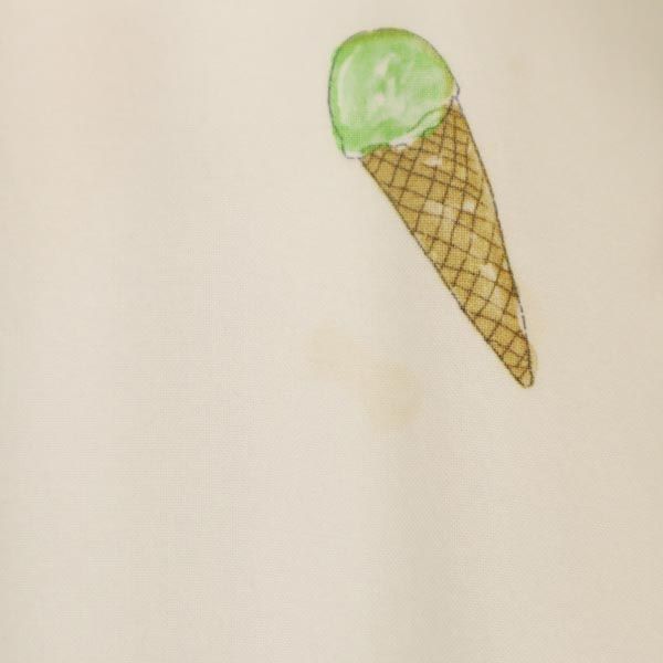 gelato pique ジェラートピケ 総柄 ノースリーブ シャツ ワンピース F 白系 レディース