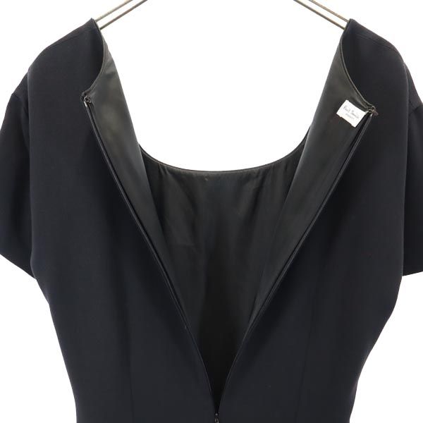 Paul Smith ポールスミス イタリア製 半袖 ワンピース 46 ブラック レディース