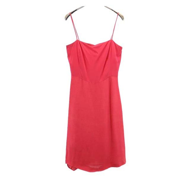 Emporio Armani エンポリオアルマーニ イタリア製 キャミワンピース 38 ピンク系 バックジップ レディース