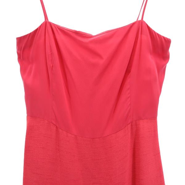 Emporio Armani エンポリオアルマーニ イタリア製 キャミワンピース 38 ピンク系 バックジップ レディース