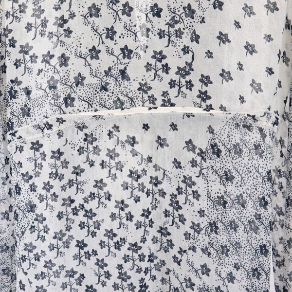 SEE BY CHLOE シーバイクロエ 総柄 長袖 シースルー ワンピース 34 ホワイト系 レディース