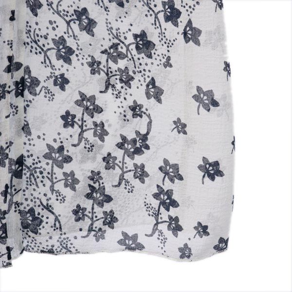 SEE BY CHLOE シーバイクロエ 総柄 長袖 シースルー ワンピース 34 ホワイト系 レディース