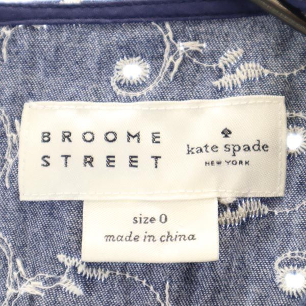 BROOME STREET kate spade ブルームストリートケイトスペード ノースリーブ ワンピース 0 ブルー系 レディース
