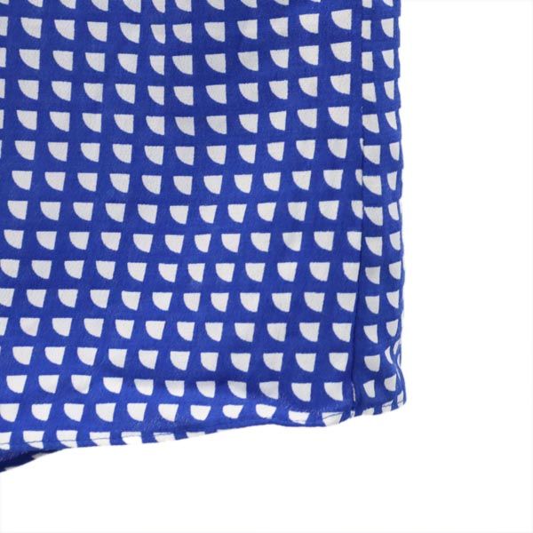 ARMANI JEANS アルマーニジーンズ 総柄 ノースリーブ ワンピース 36 ブルー系 レディース