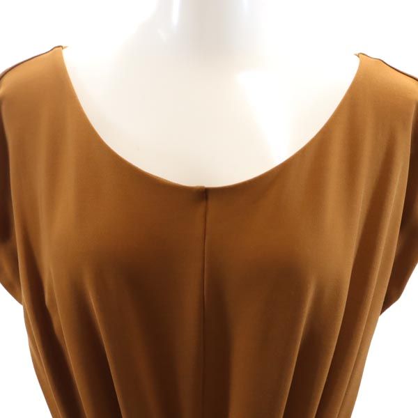 MAX MARA マックスマーラ イタリア製 ノースリーブ ワンピース ブラウン系 バックジップ レディース