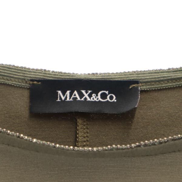 MAX&CO マックスアンドコー ノースリーブ ワンピース M オリーブ レディース