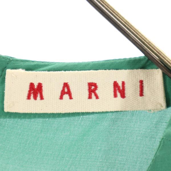 マルニ イタリア製 長袖 ワンピース 38 グリーン MARNI レディース