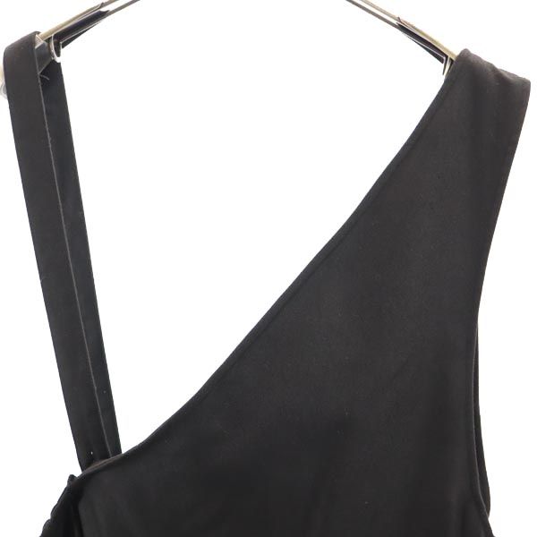 niko and... ニコアンド アシンメトリー ワンピース 4 ブラック ジャンパースカート レディース