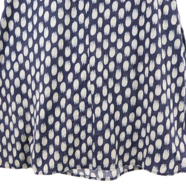 patagonia パタゴニア アウトドア ノースリーブ ワンピース 0 紺×白 レディース