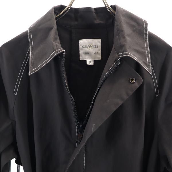 Gramicci グラミチ アウトドア ステンカラーコート F ブラック レディース