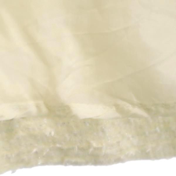 TOCCA トッカ 日本製 ウールブレンド ショートスリーブ 半袖 フレンチスリーブ ワンピース 4 アイボリー バックジップ レディース