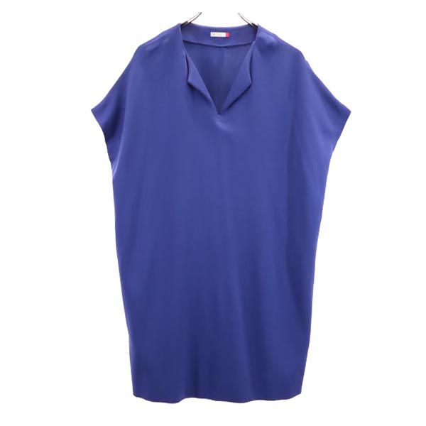 DIANE VON FURSTENBERG ダイアンフォンファステンバーグ スタジオ 日本製 ノースリーブ ワンピース 0 ブルー系 レディース