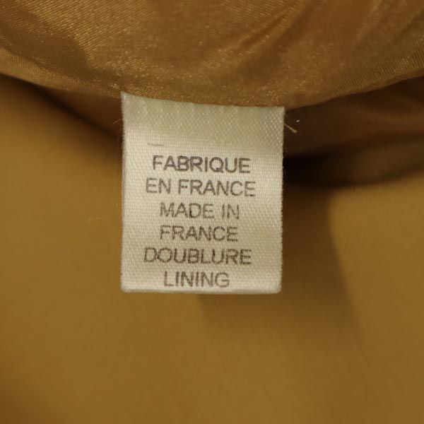 CELINE セリーヌ フランス製 長袖 ワンピース 36 イエロー系 ベルトループ付き レディース