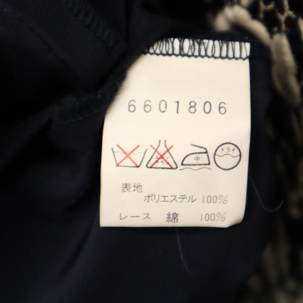 GIVENCHY ジバンシィ 長袖 ワンピース 10 ネイビー系 バックジップ レディース