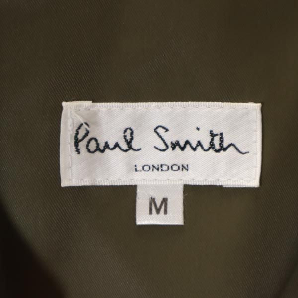 ポールスミス 日本製 ナイロン ステンカラーコート M カーキ Paul Smith メンズ