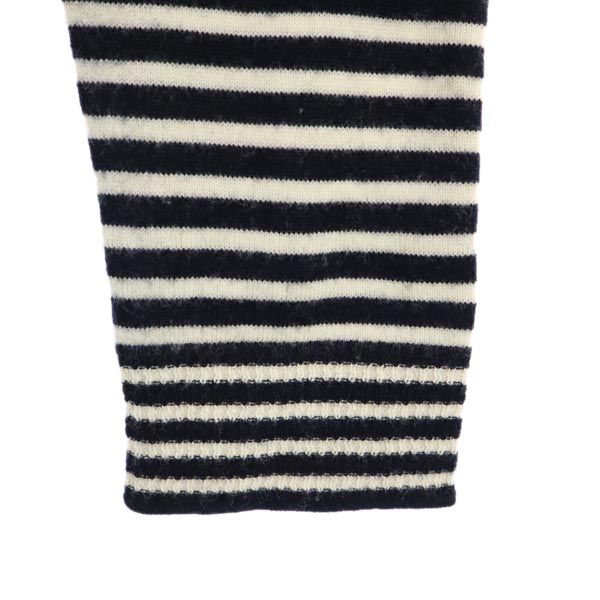 A.P.C. アーペーセー 長袖 ワンピース L 白×黒 レディース