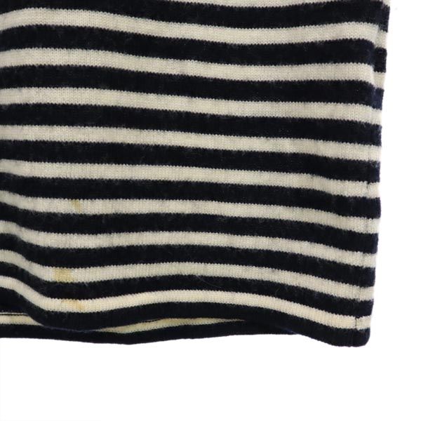 A.P.C. アーペーセー 長袖 ワンピース L 白×黒 レディース