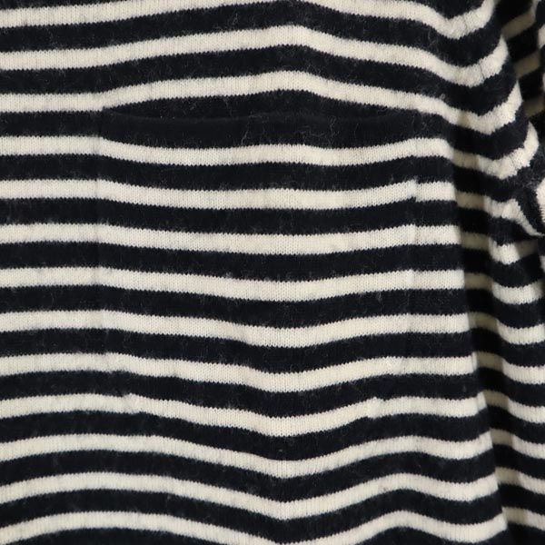 A.P.C. アーペーセー 長袖 ワンピース L 白×黒 レディース