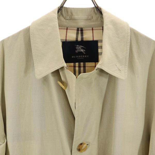 BURBERRY バーバリー 日本製 三陽商会 ステンカラーコート M ベージュ メンズ