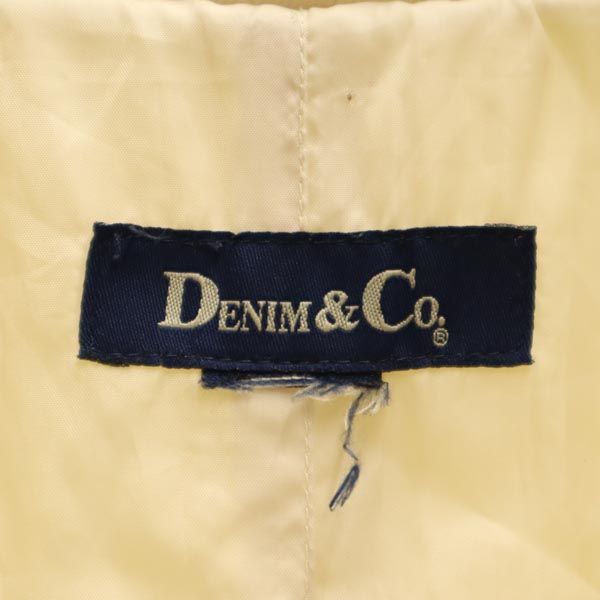 Denim&Co デニムアンドコー オールド ステンカラーコート オフホワイト レディース