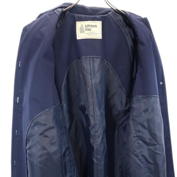 LONDON FOG ロンドンフォグ ステンカラーコート ネイビー系 レディース