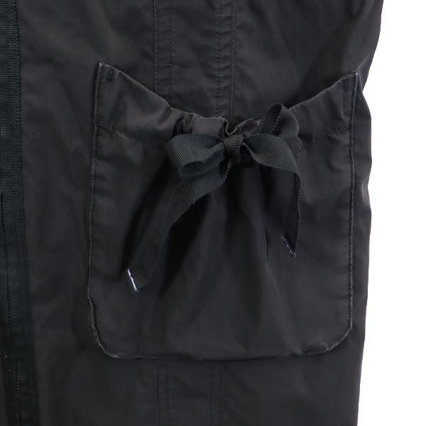 Sonia Rykiel ソニアリキエル ロング ジャケット 42 ブラック フード レディース