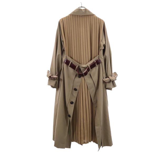AMERI UNDRESSED アメリ 切替デザイン 切替デザイン トレンチコート ベージュ レディース