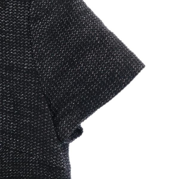 Michael Kors マイケルコース ラメ 半袖 ラメ ワンピース 4 ブラック系 バックジップ レディース