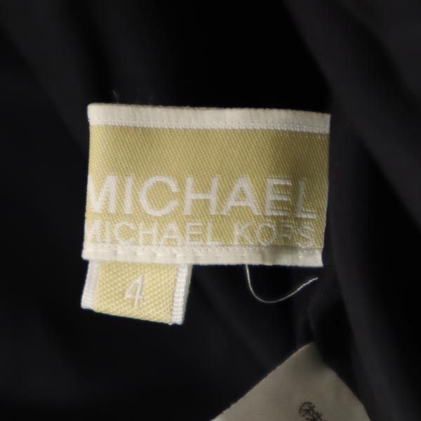 Michael Kors マイケルコース ラメ 半袖 ラメ ワンピース 4 ブラック系 バックジップ レディース
